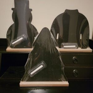 3 - Christmas Wooden Tabletop Chalkboard Signs/Message Boards (Target)